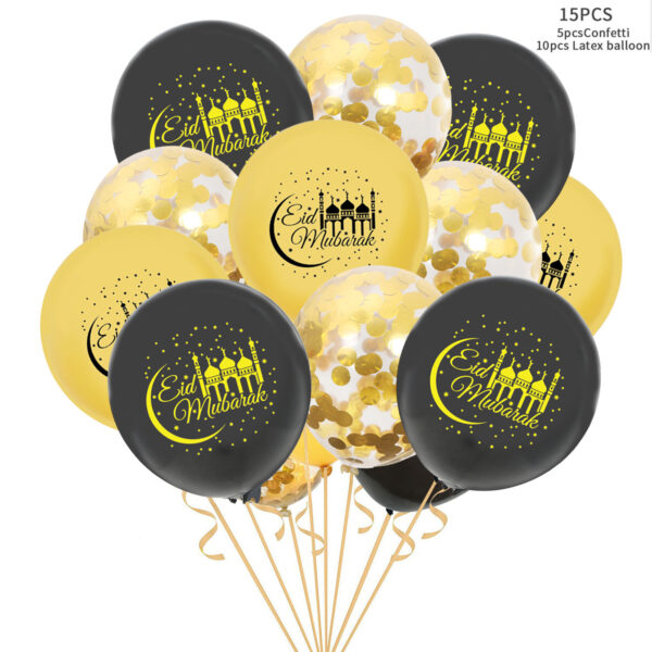Eid Mubarak Latex Balloon Ramadan Kareem Decoration Festival Party Supplies - Image 5