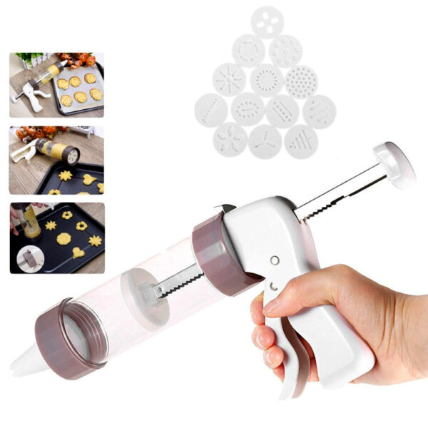 Cookie Press Kit Cookie Press Making Gun Biscuits Cake Mold Cookie Press Maker Machine - Image 2