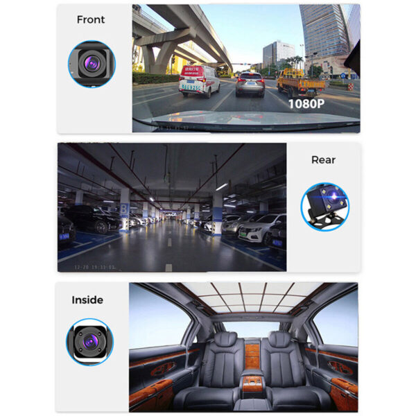 1080P Dual Lens Car Dash Cam Recorder G Sensor DVR Front And Rear Camera Video - Image 4