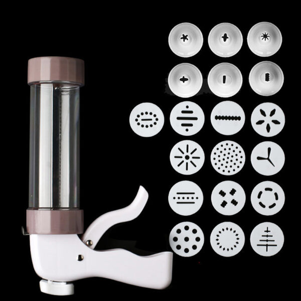 Cookie Press Kit Cookie Press Making Gun Biscuits Cake Mold Cookie Press Maker Machine - Image 4