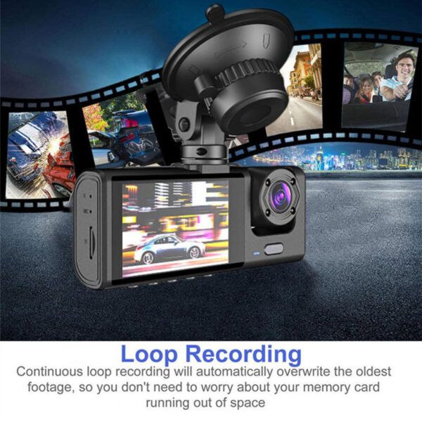 1080P Dual Lens Car Dash Cam Recorder G Sensor DVR Front And Rear Camera Video - Image 2