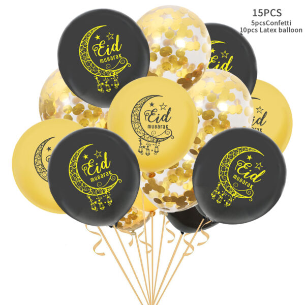 Eid Mubarak Latex Balloon Ramadan Kareem Decoration Festival Party Supplies - Image 2