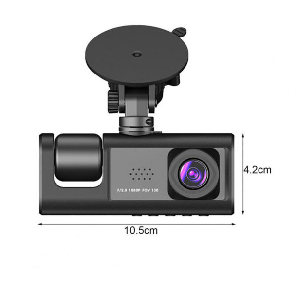 1080P Dual Lens Car Dash Cam Recorder G Sensor DVR Front And Rear Camera Video - Image 3