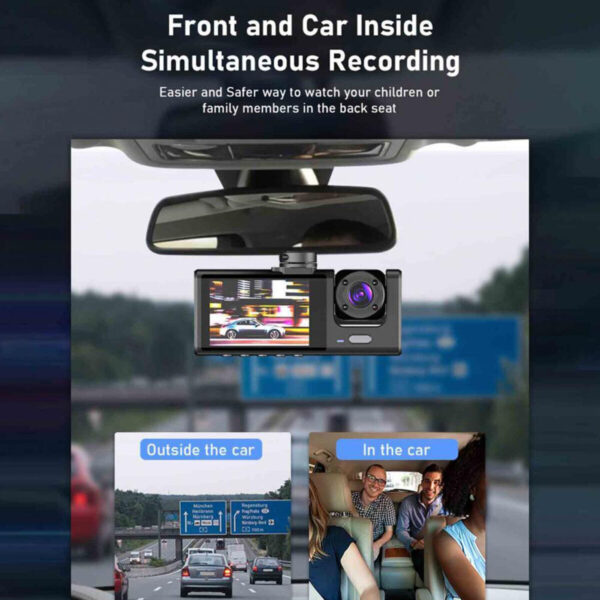 1080P Dual Lens Car Dash Cam Recorder G Sensor DVR Front And Rear Camera Video - Image 9